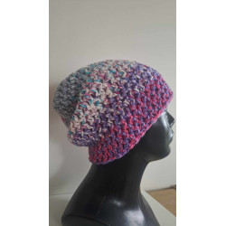 Czapka HORUS z podszyciem - "Różowe pastele"