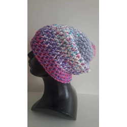 Czapka HORUS z podszyciem - "Różowe pastele"