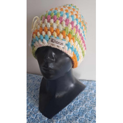 Czapka HORUS z podszyciem -"Kolorowy groszek"