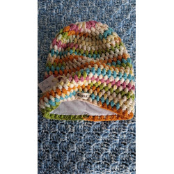 Czapka HORUS z podszyciem -"Kolorowy groszek"